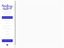 Tablet Screenshot of newberryhall.com